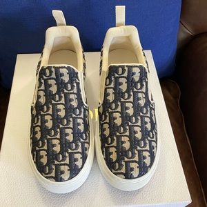 Christian Dior Dior Solar Sneakers women's size 38 blue Oblique